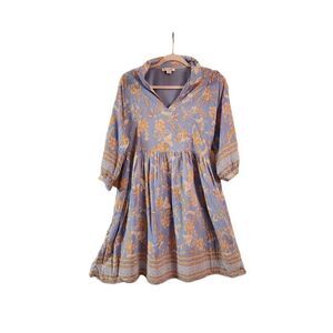 Simply Noelle romantic blue floral dress size small